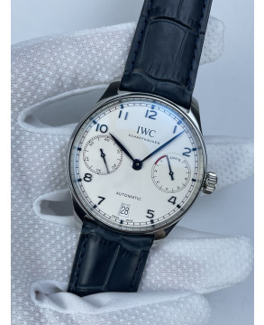 (준비완료/특급배송)NO.2537/ZF공장 IWC 포르투기즈 부엉이 화이트다이얼 블루핸즈