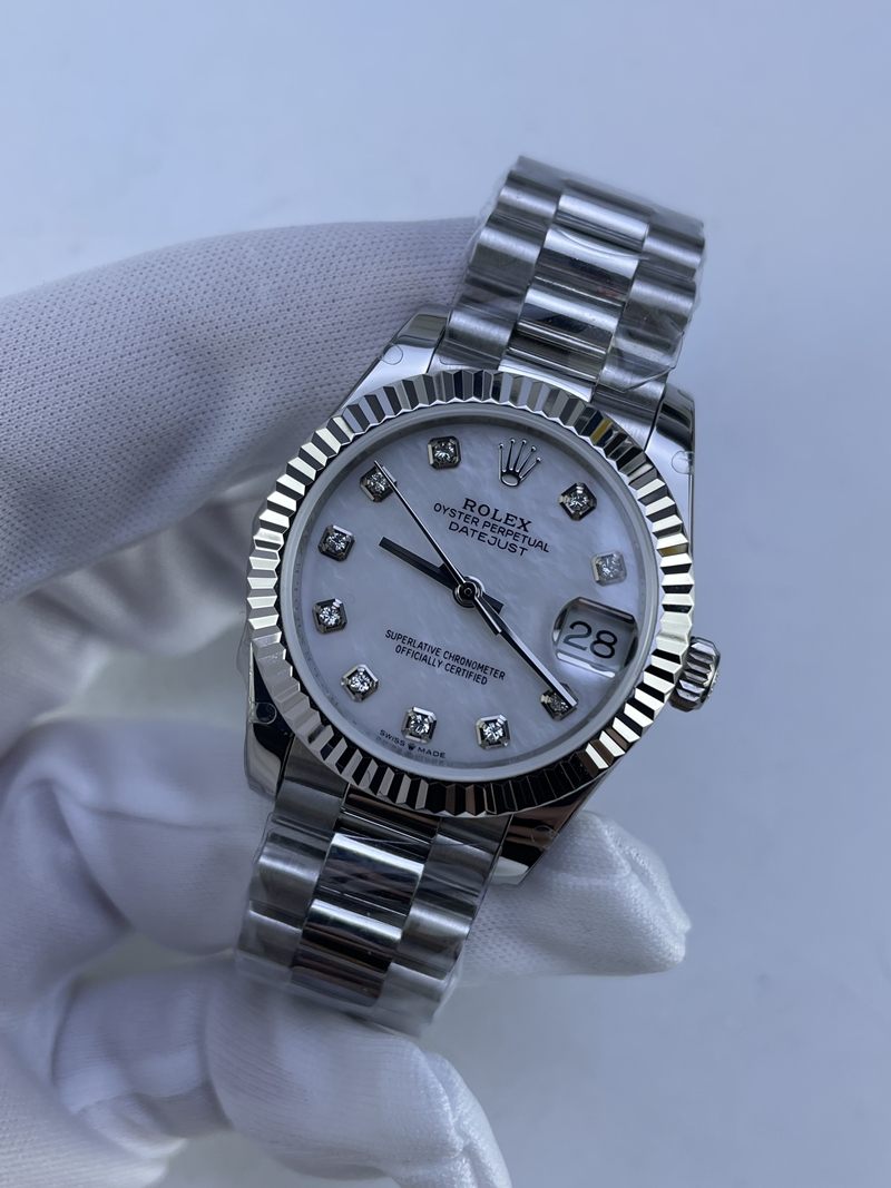 (준비완료/특급배송)NO.3995/GM공장 롤렉스 데이저스트 31MM 화이트 텐포인트 브슬 여성용